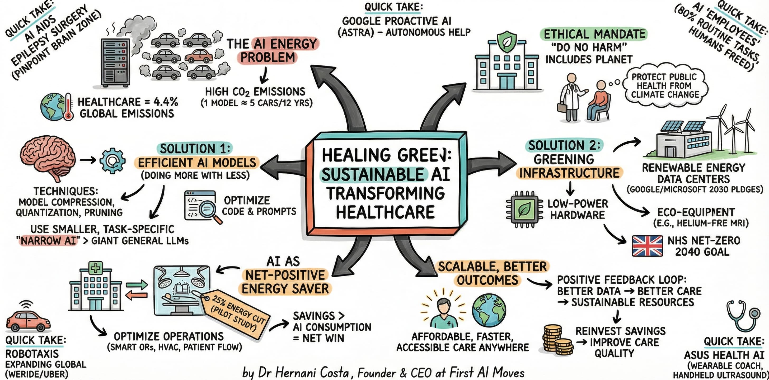 Sustainable AI in Healthcare: Cutting Carbon by 25%